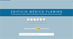 Desktop Screenshot of edificiomedicofleming.cl