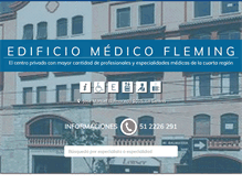 Tablet Screenshot of edificiomedicofleming.cl
